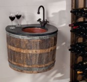 Funriture Made Of Old Wine Barrels