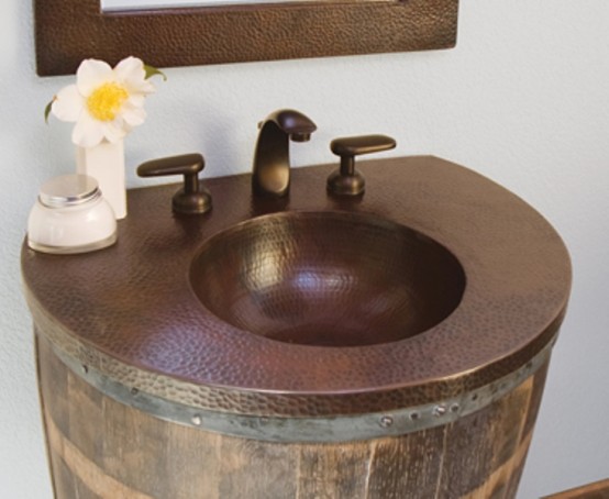 Funriture Made Of Old Wine Barrels