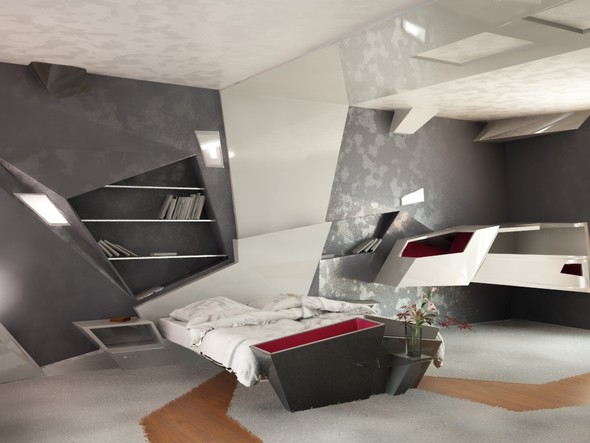 Futuristic Apartment Interior