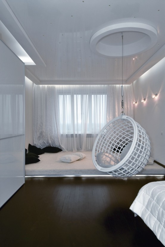 Futuristic Apartment Interior That Reminds A Salt Cave