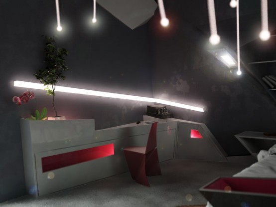 Futuristic Apartment Interior