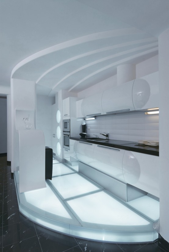 Futuristic Apartment Interior That Reminds A Salt Cave Futuristic Apartment Interior That Reminds A Salt Cave