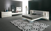 Futuristic Bedroom Set With Suspended Bed