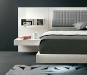 Futuristic Bedroom Set With Suspended Bed