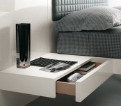 Futuristic Bedroom Set With Suspended Bed