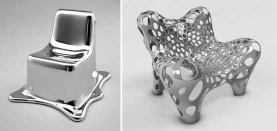 Futuristic Furniture Made Of Metal