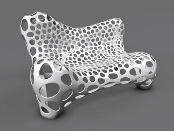 Futuristic Furniture Made Of Metal