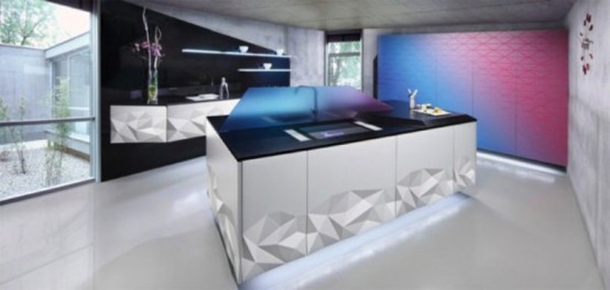 Futuristic Kitchen Design Inspired By Origami