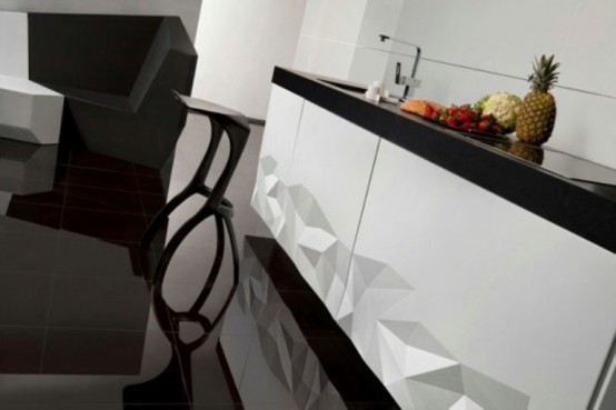 Futuristic Kitchen Design Inspired By Origami