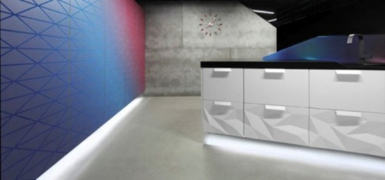 Futuristic Kitchen Design Inspired By Origami