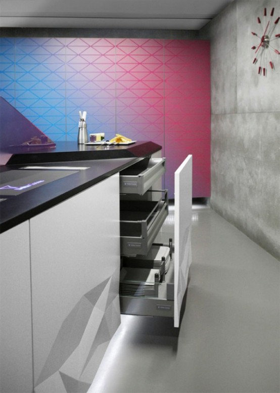 Futuristic Kitchen Design Inspired By Origami