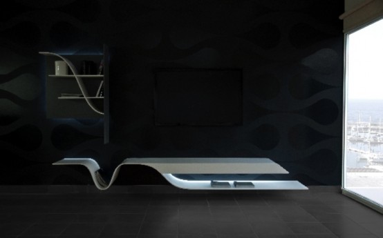 Futuristic Melting Shelves For Your Living Room