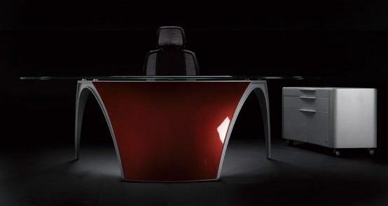 Futuristic Office Table E28093 Luna By Uffix