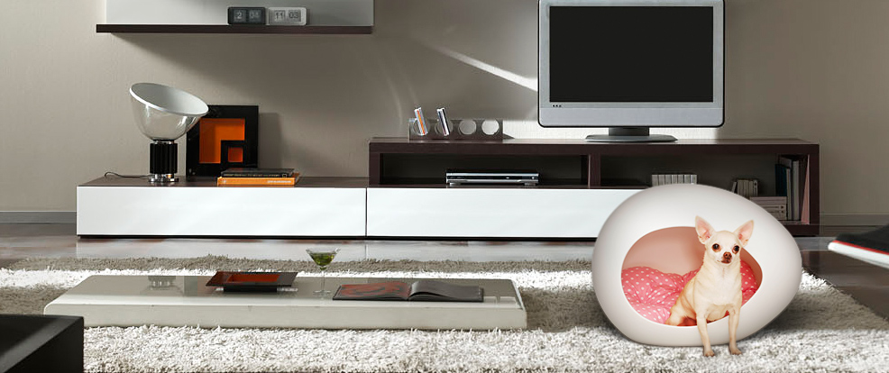 Futuristic Egg-Shaped Pet Beds | DigsDigs