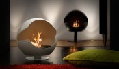 Futuristic Round Bioethanol Fireplace