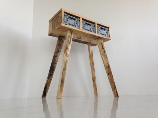 Futuristic Stiltboxes Furniture Of Recycled Materials