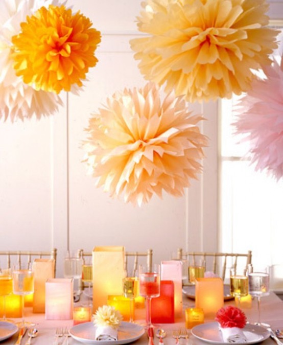 Garlands And Paper Decorations For Mother's Day