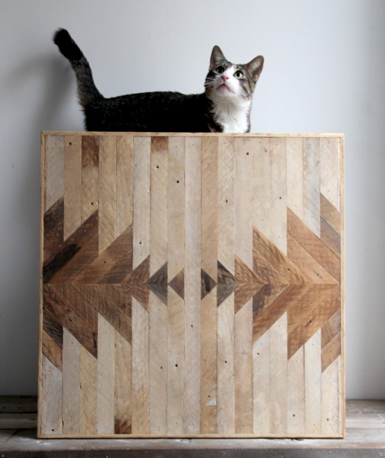 Geometric Wood Wall Panels By Ariele