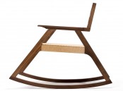 Giacomo Rocker Chair With Minimalist Design In White Oak
