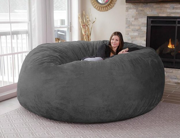 Giant Cozy Chill Bean Bag To Curl Up Inside