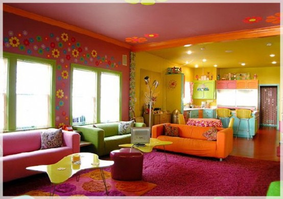 Colorful Living Room Design Ideas, Bright Colored Pictures For Living Room