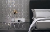 Glamour Hotel Bedroom With Reflective Walls