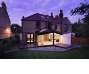 Glass Extension Of Victorian House