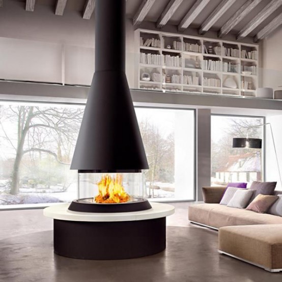 Glass Fireplaces To Watch The Fire From All Angles