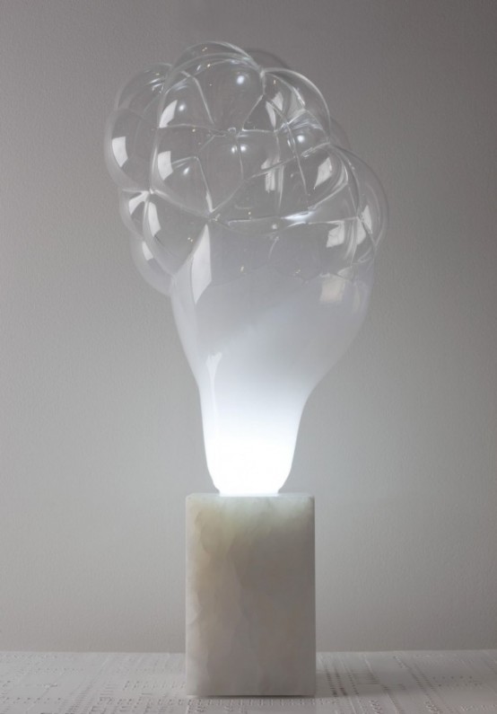 Glass Orb Lamp Inspired By Gas Explosion
