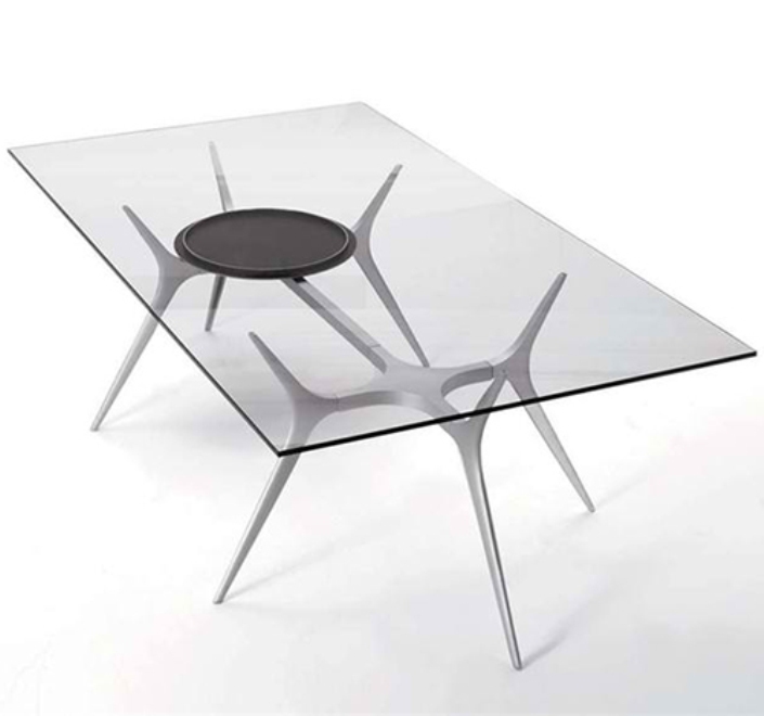 Glass Top Dining Table With Spider Legs