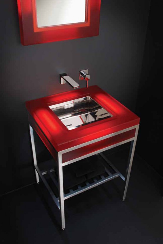 Glowing at Night Colorful Resin Basins – Erb Concept by Neo-Metro