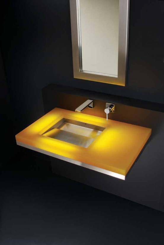 Glowing At Night Resin Basin