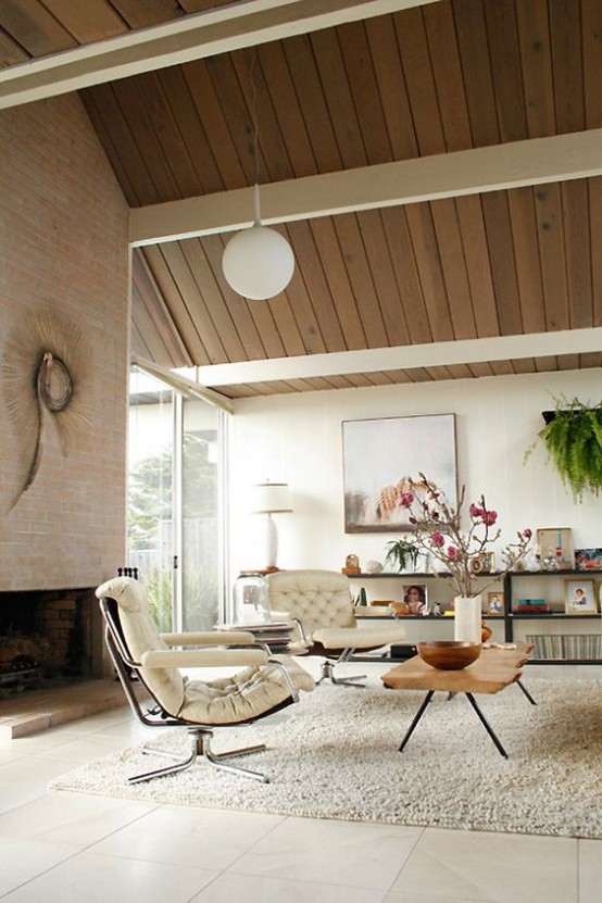 Gorgeous Airy Mid Century Modern Living Rooms