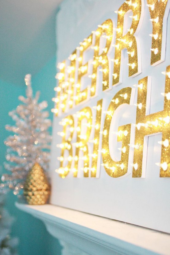 Gorgeous Indoor Decor Ideas With Christmas Lights