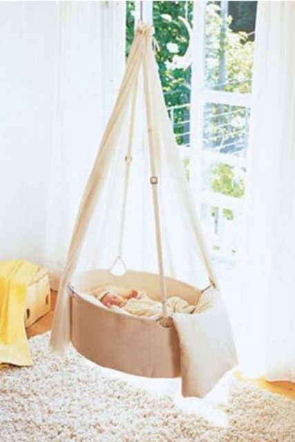 Gorgeous Suspended Cradles For Your Baby