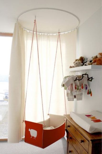 Gorgeous Suspended Cradles For Your Baby