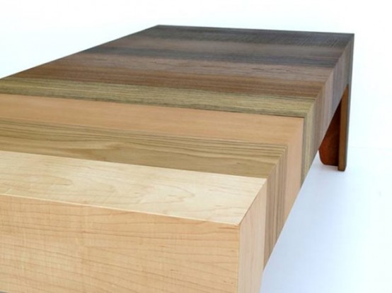 Gradient Table Of 10 Different Types Of Wood Veneer