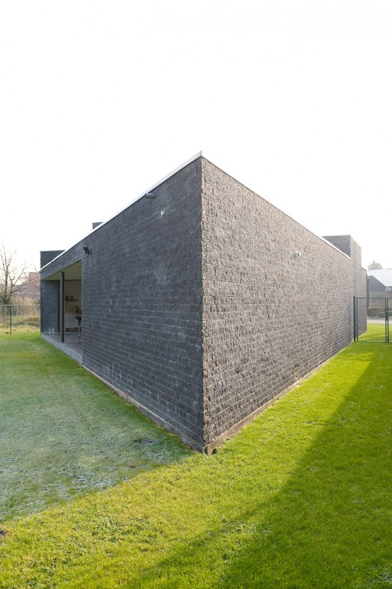 Gray Parallelogram House Design