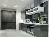 Gray White Kitchen Design Longline Salvarani
