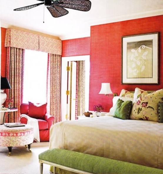 Green Accents In Bedrooms