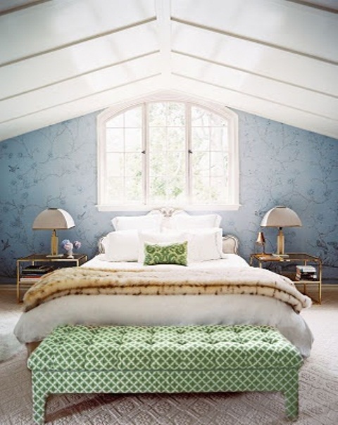 Green Accents In Bedrooms