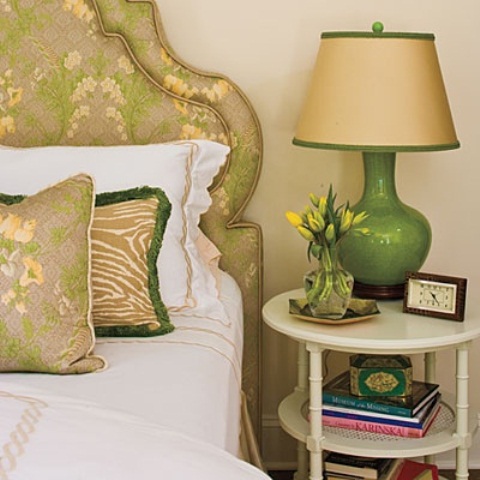 Green Accents In Bedrooms