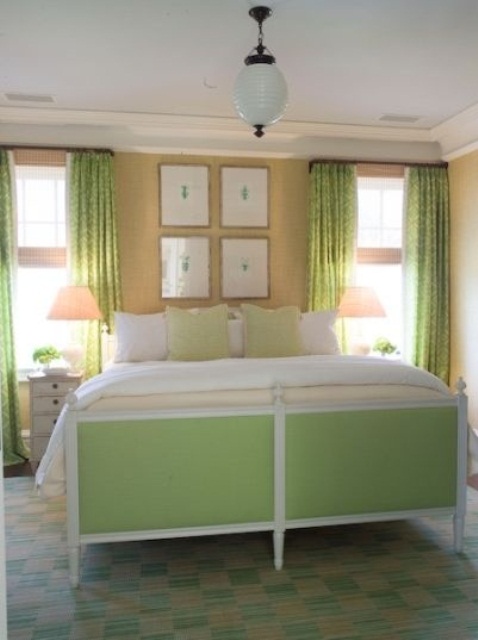 Green Accents In Bedrooms