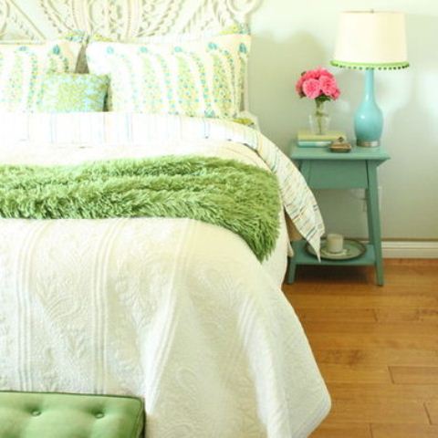 Green Accents In Bedrooms