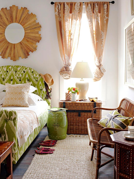 Green Accents In Bedrooms