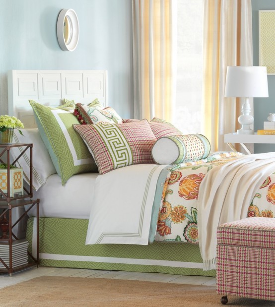 Green Accents In Bedrooms