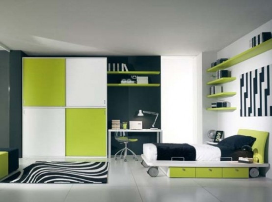 Green Accents In Bedrooms