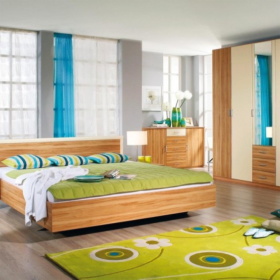 Green Accents In Bedrooms