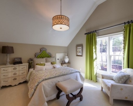 Green Accents In Bedrooms