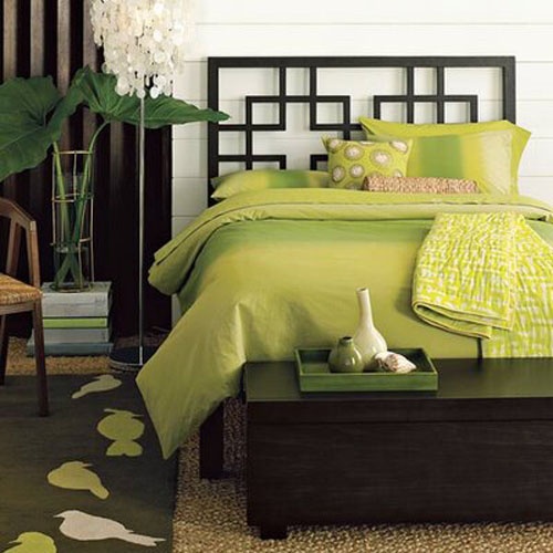 Green Accents In Bedrooms